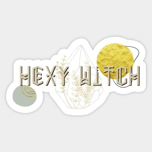 Witchy Puns - Hexy Witch Sticker